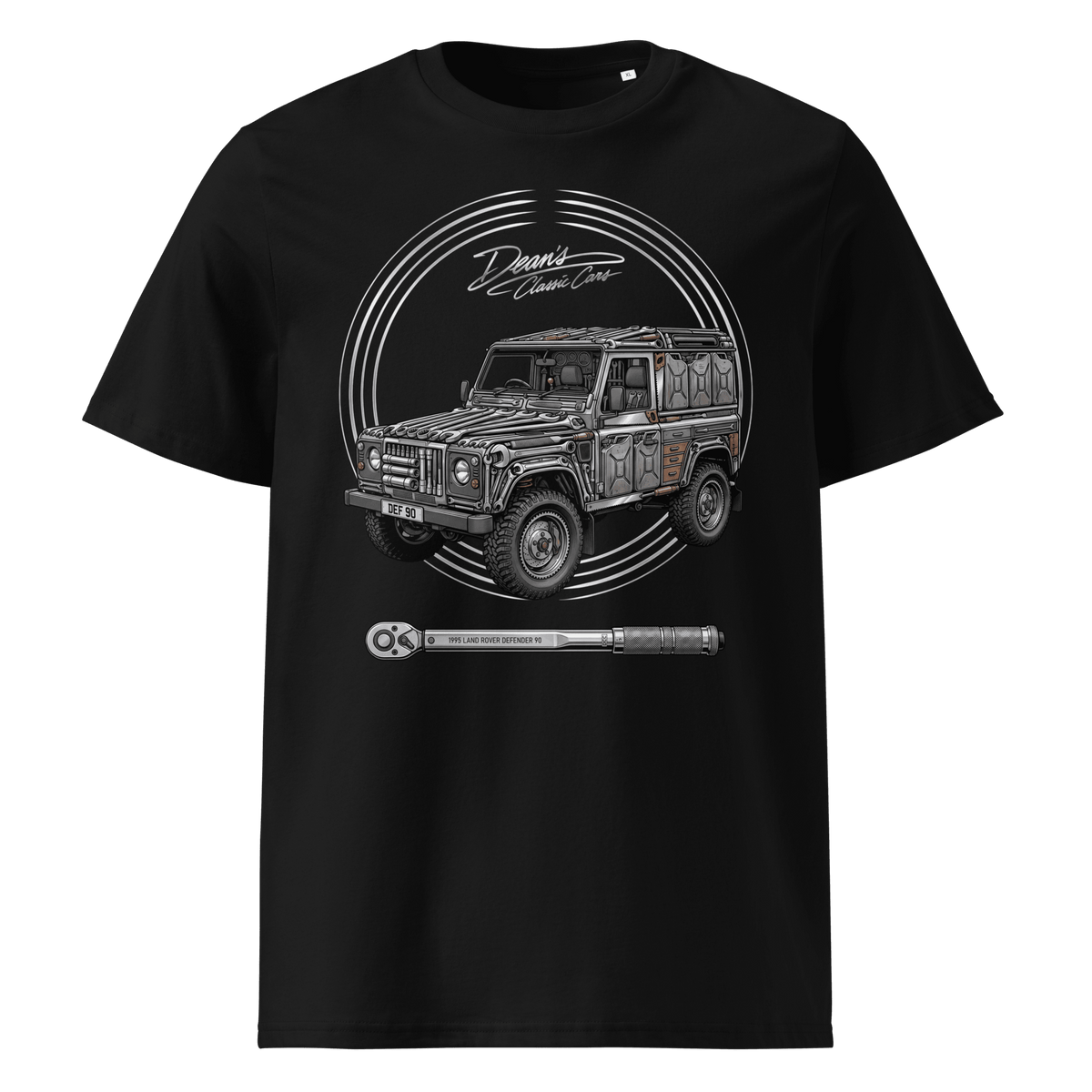 Defender Ninety Jerry Can T-Shirt - Dean's Classic Cars