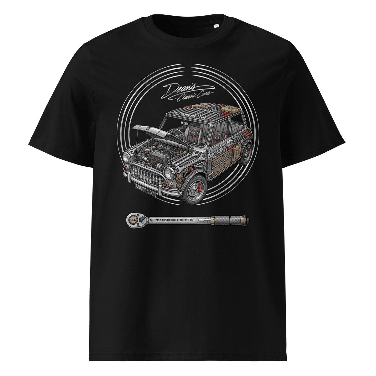 Cooper S Spanner Roof T-Shirt - Dean's Classic Cars