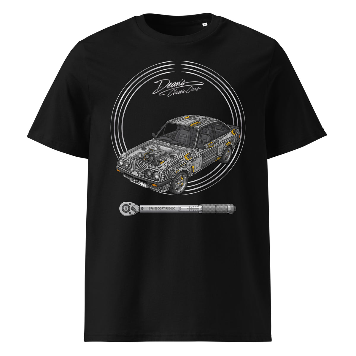 Escort RS2000 Spanner Snoot T-Shirt - Dean's Classic Cars