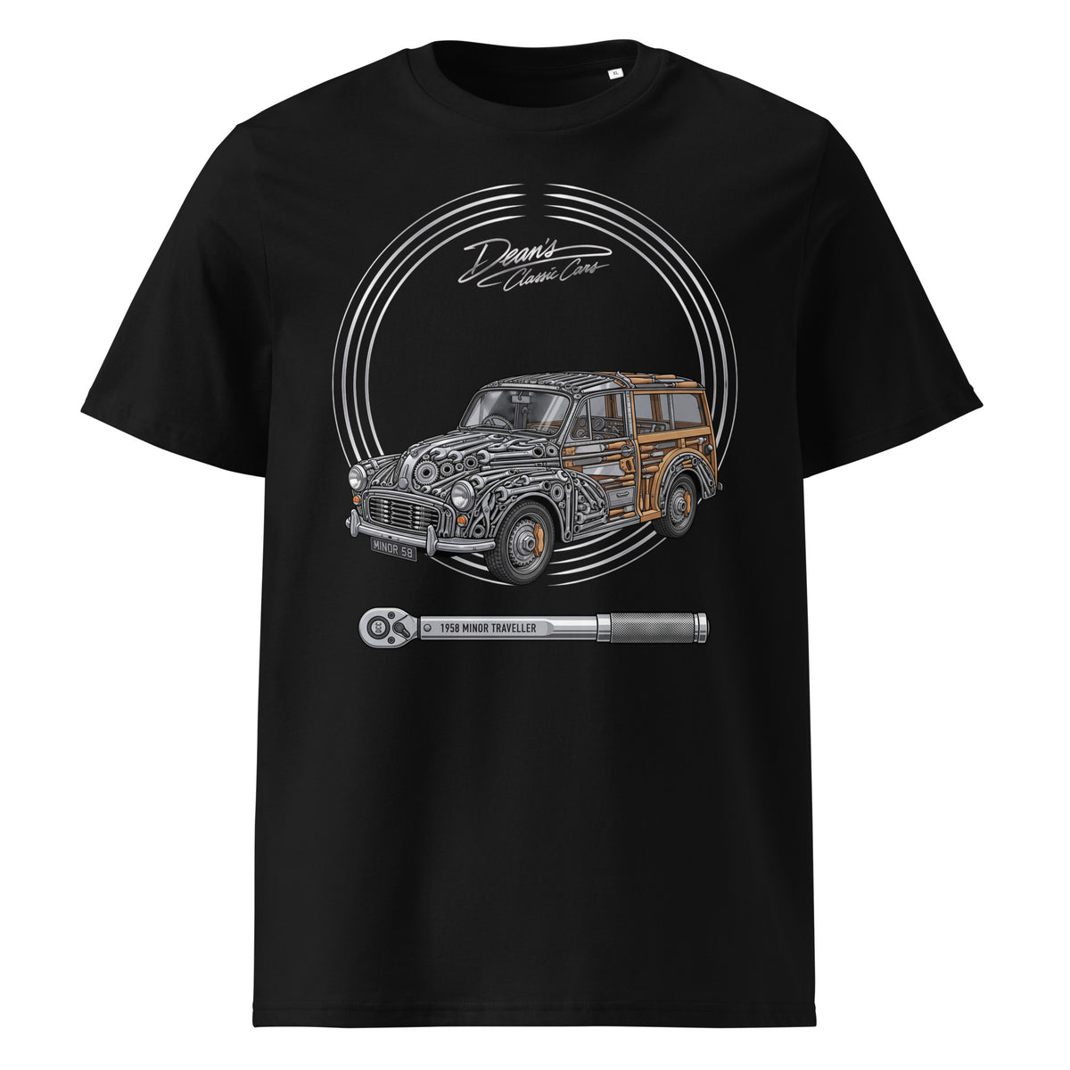 Minor Traveller Timber Tools T-Shirt - Dean's Classic Cars