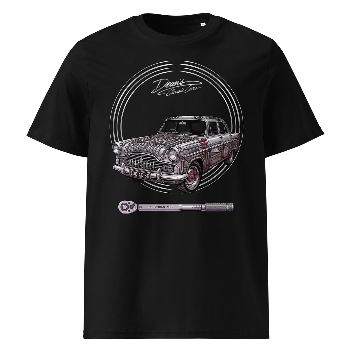 Zodiac Mk2 Plug Grille T-Shirt - Dean's Classic Cars