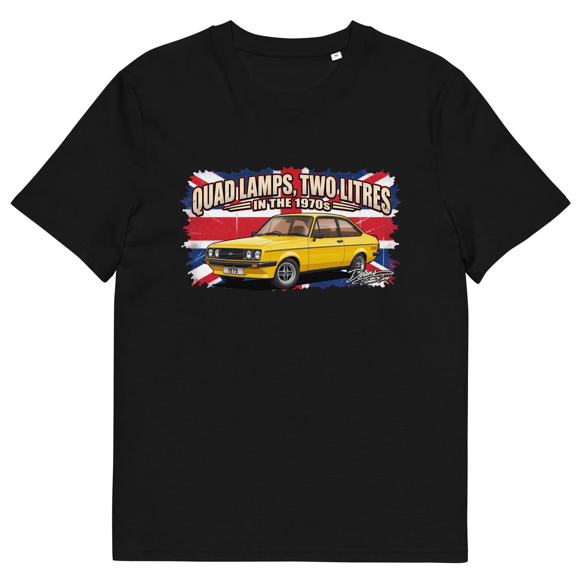 Escort RS2000 Signal Yellow T-Shirt - Dean's Classic Cars