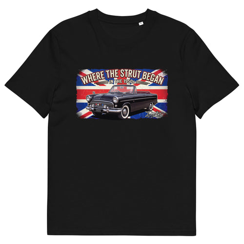 Consul Convertible Strut Pioneer T-Shirt - Dean's Classic Cars