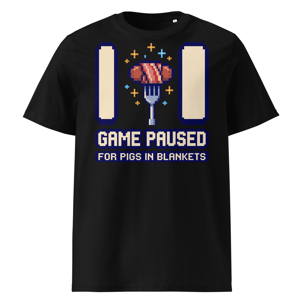 Game Paused For Pigs In Blankets Christmas T-Shirt - Ricki Robin