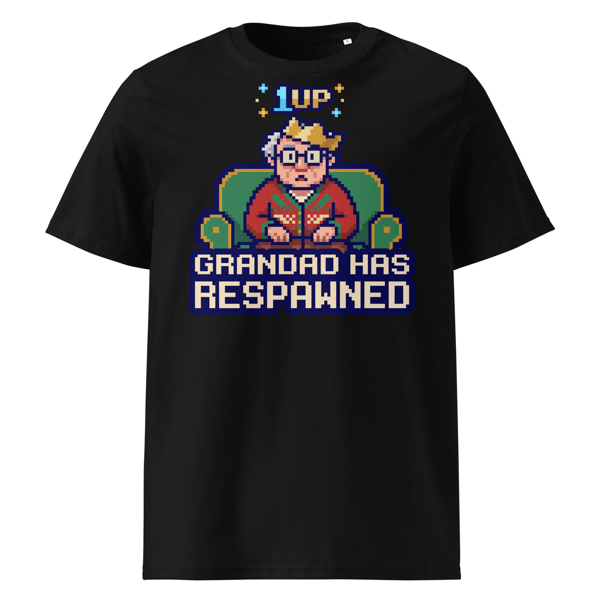 Grandad Has Respawned Christmas T-Shirt - Ricki Robin