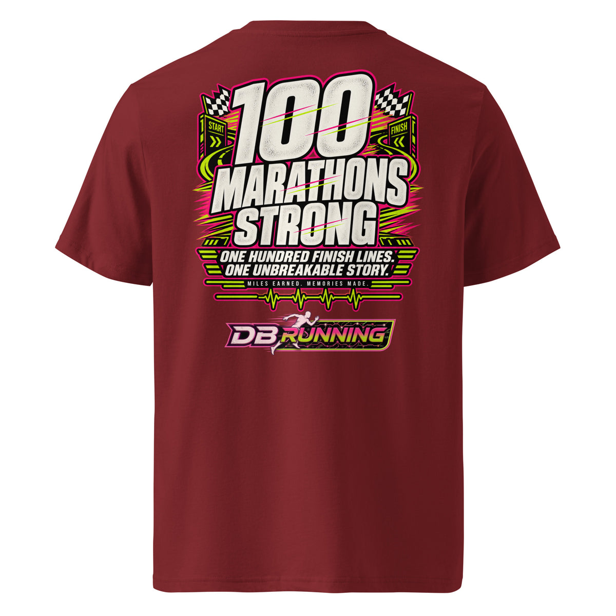 100 Marathons Strong - T-Shirt - DB Running