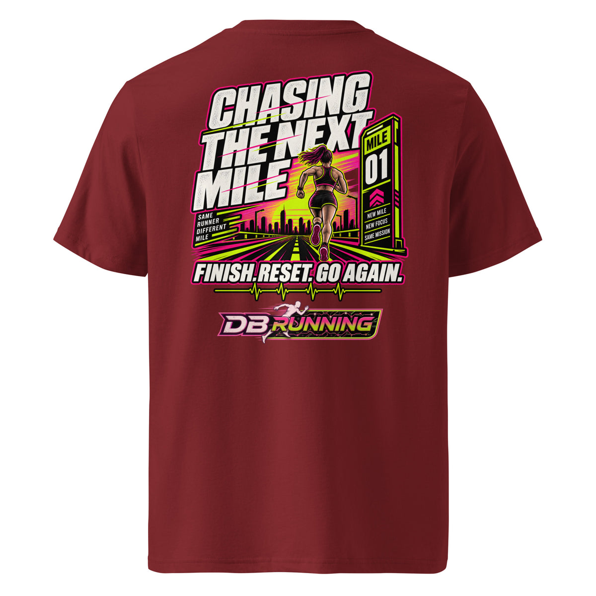 Chasing the Next Mile Female - T-Shirt - DB Running