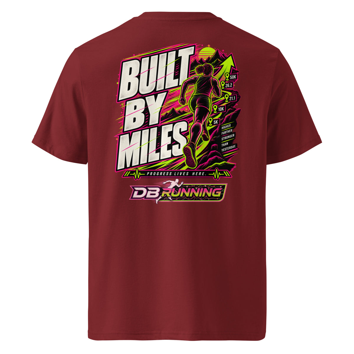 Built by Miles Female - T-Shirt - DB Running