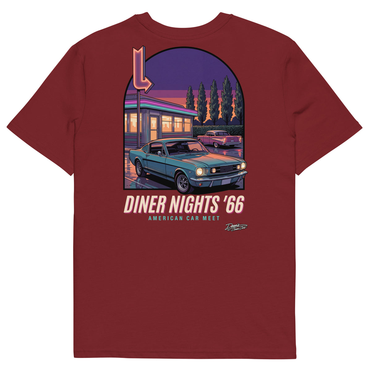 Mustang GT Diner Nights T-Shirt - Dean's Classic Cars