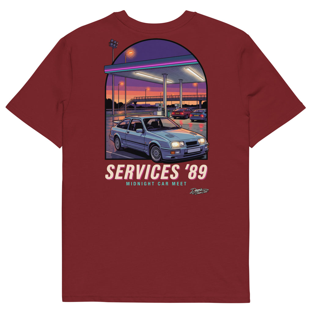 Sierra Cosworth Midnight Services T-Shirt - Dean's Classic Cars