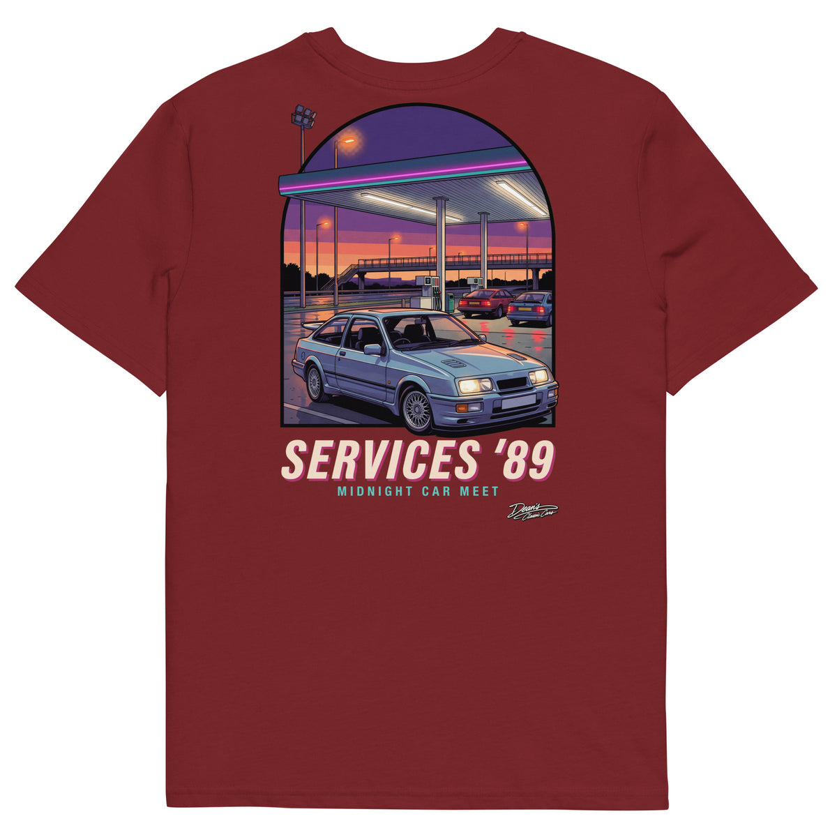 Sierra Cosworth Midnight Services T-Shirt - Dean's Classic Cars