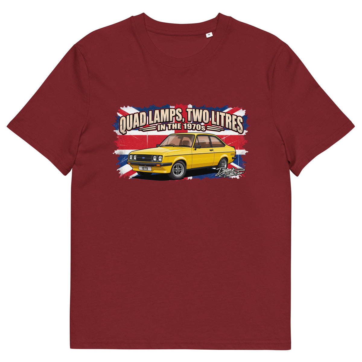 Escort RS2000 Signal Yellow T-Shirt - Dean's Classic Cars