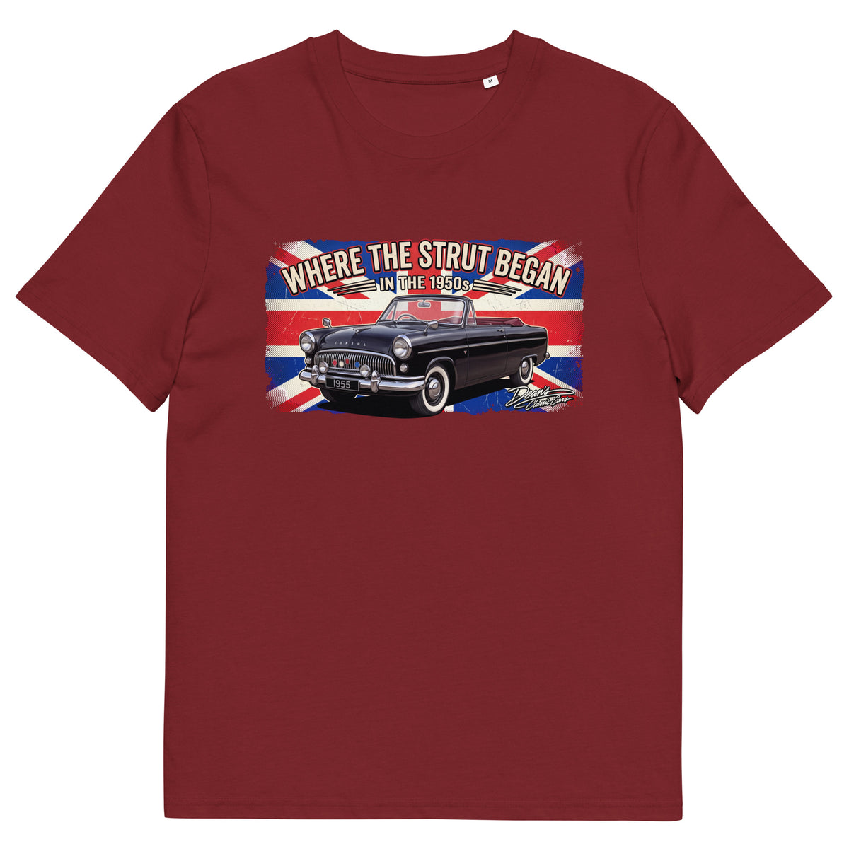Consul Convertible Strut Pioneer T-Shirt - Dean's Classic Cars