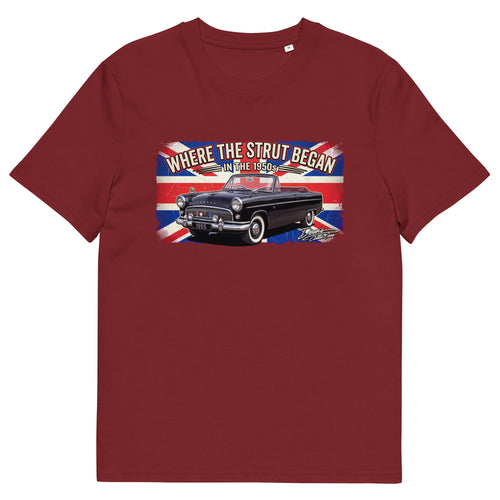 Consul Convertible Strut Pioneer T-Shirt - Dean's Classic Cars