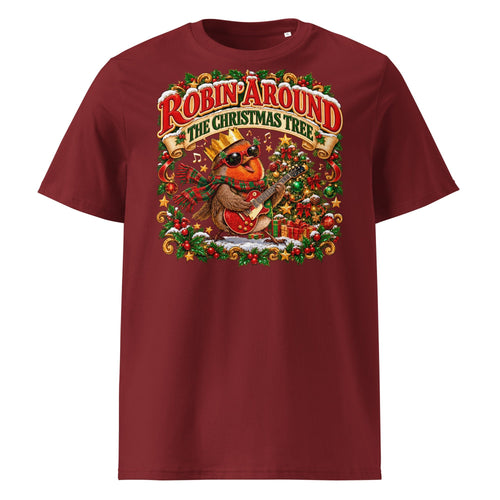 Robin Around the Christmas Tree T-Shirt - Ricki Robin