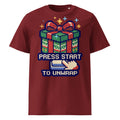 Press Start To Unwrap Christmas T-Shirt - Ricki Robin