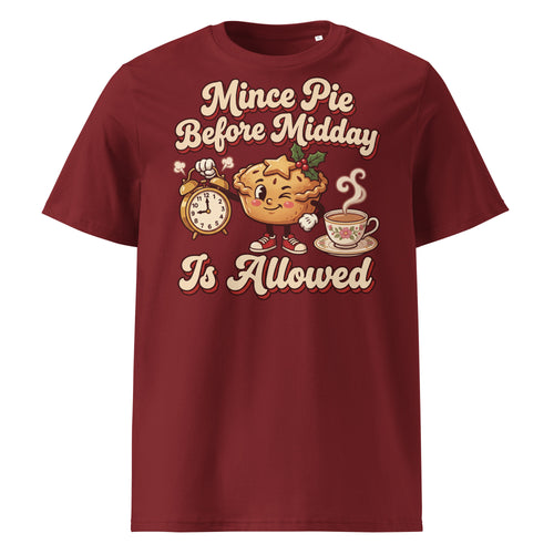Mince Pie Before Midday Is Allowed Christmas T-Shirt - Ricki Robin