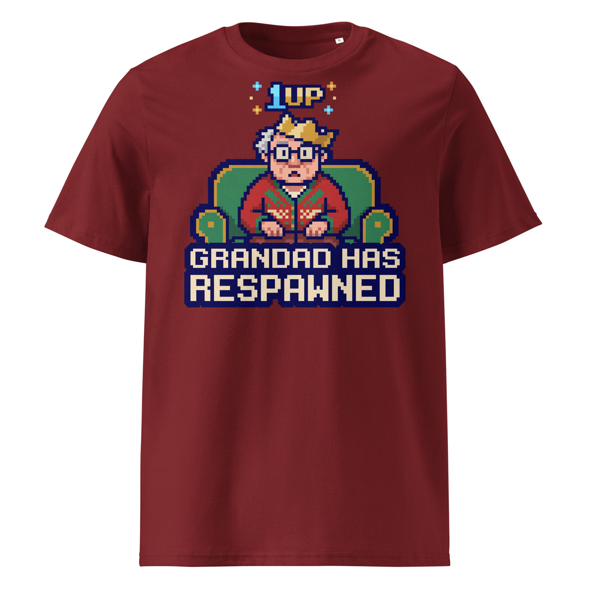 Grandad Has Respawned Christmas T-Shirt - Ricki Robin