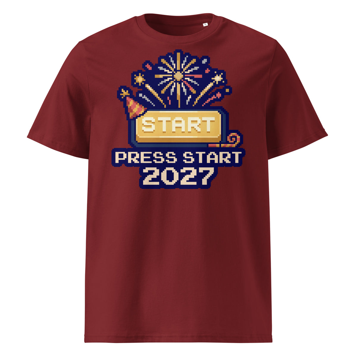 Press Start 2027 New Year T-Shirt - Ricki Robin