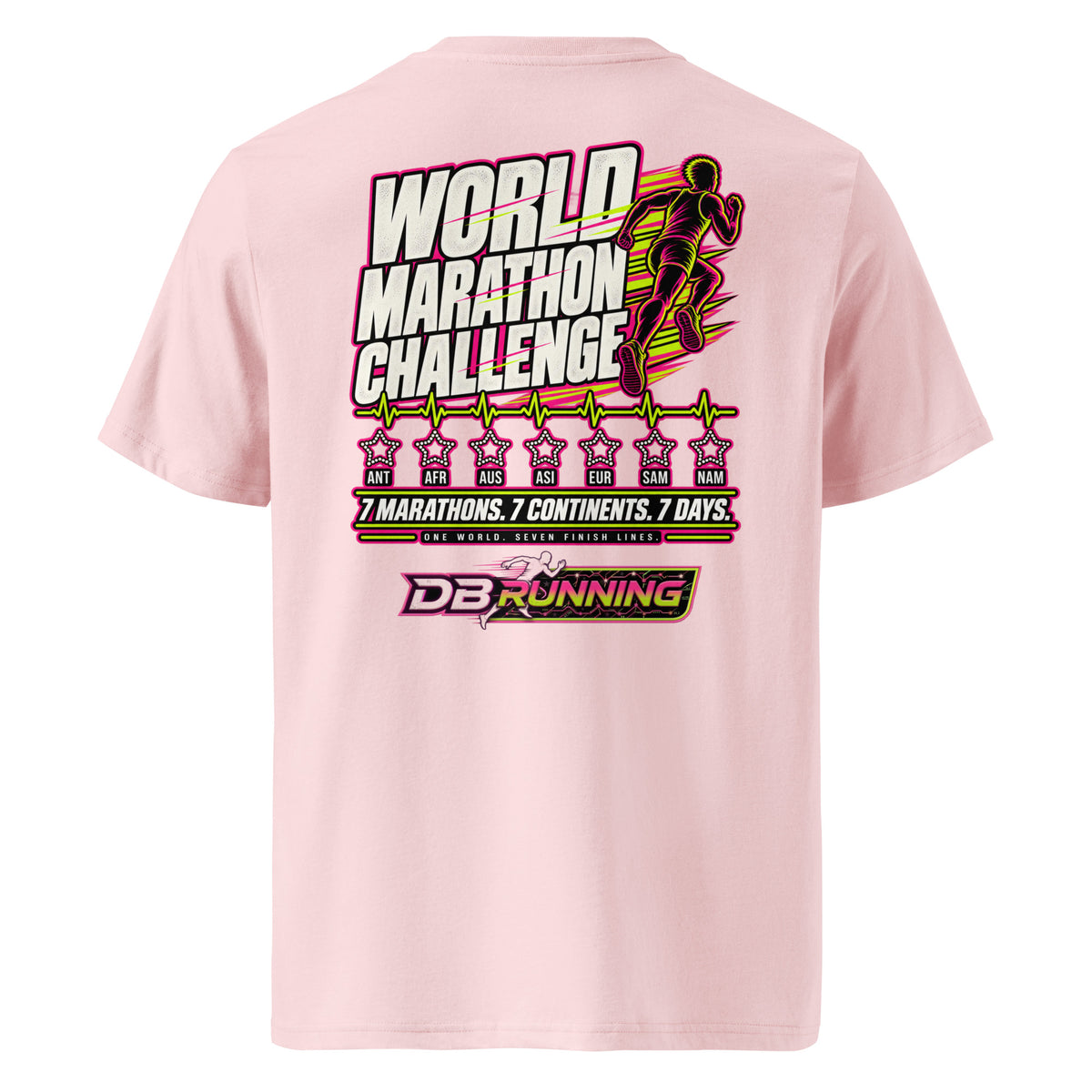 World Marathon Challenge Male - T-Shirt - DB Running