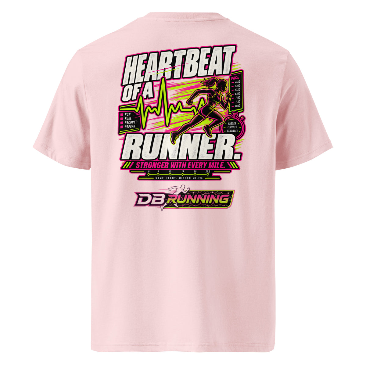 Heartbeat of a Runner Female - T-Shirt - DB Running