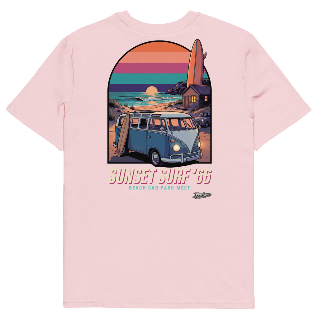 Split Screen Sunset Surf T-Shirt - Dean's Classic Cars
