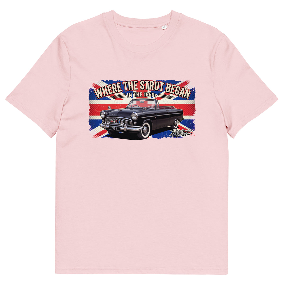 Consul Convertible Strut Pioneer T-Shirt - Dean's Classic Cars