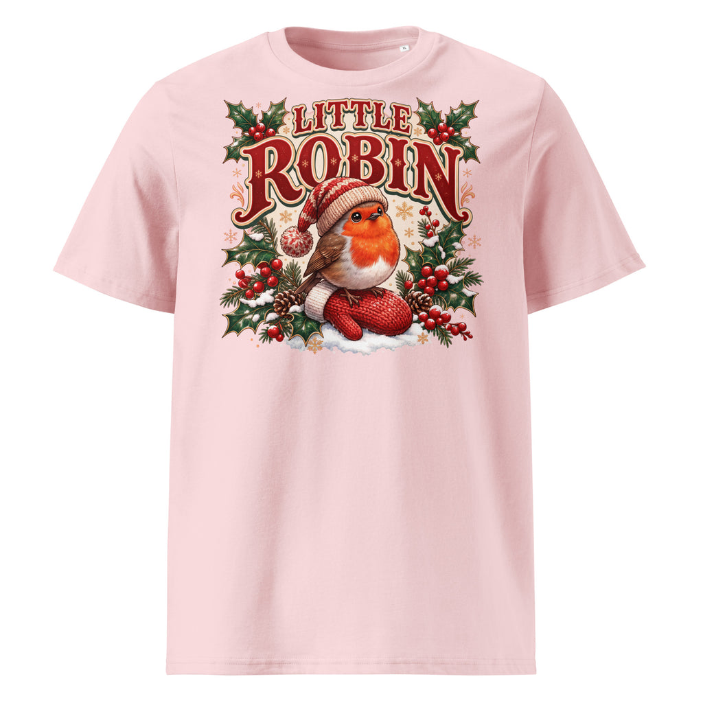 Little Robin Christmas T-Shirt (Pastels) - Ricki Robin