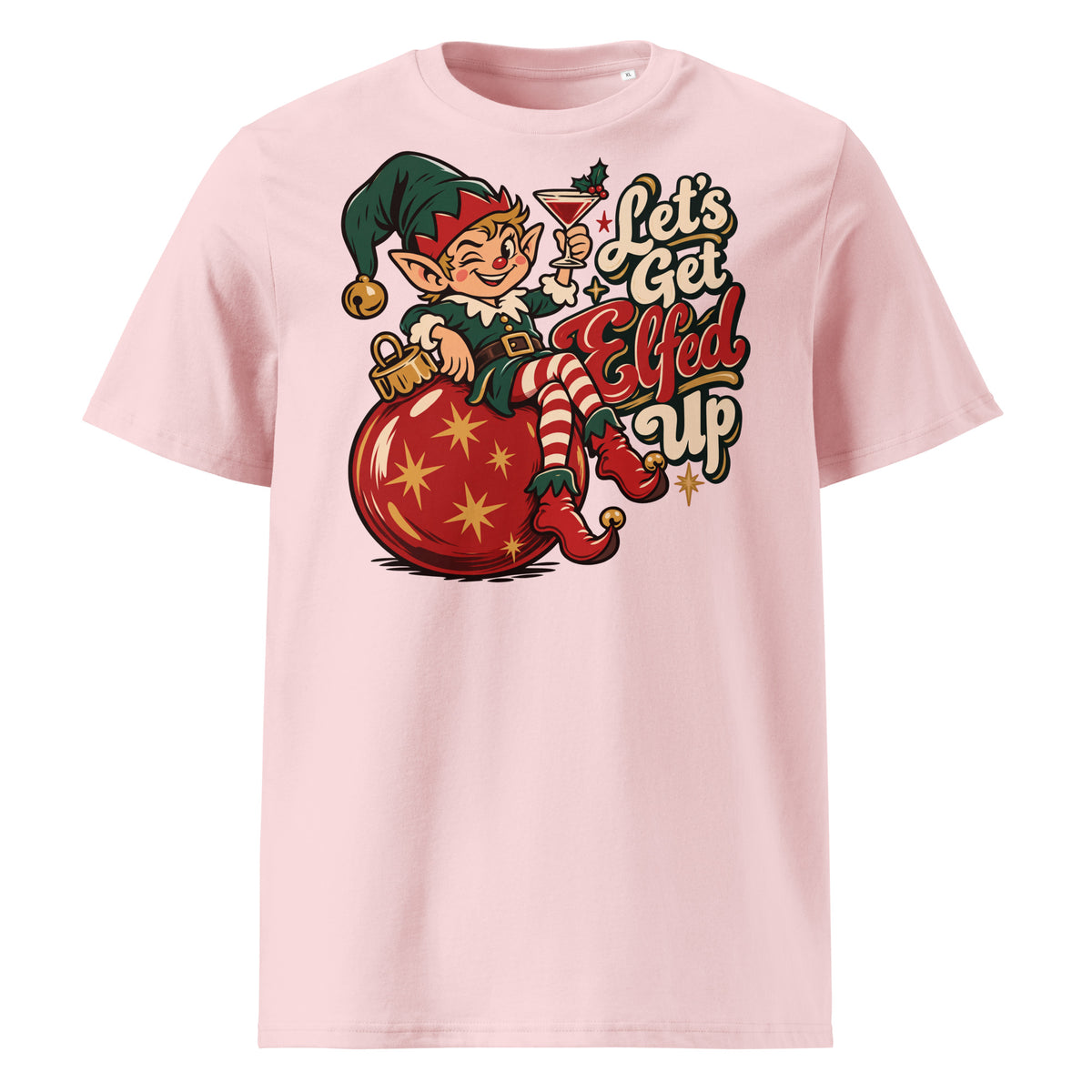 Let's Get Elfed Up Christmas T-Shirt (Pastels) - Ricki Robin