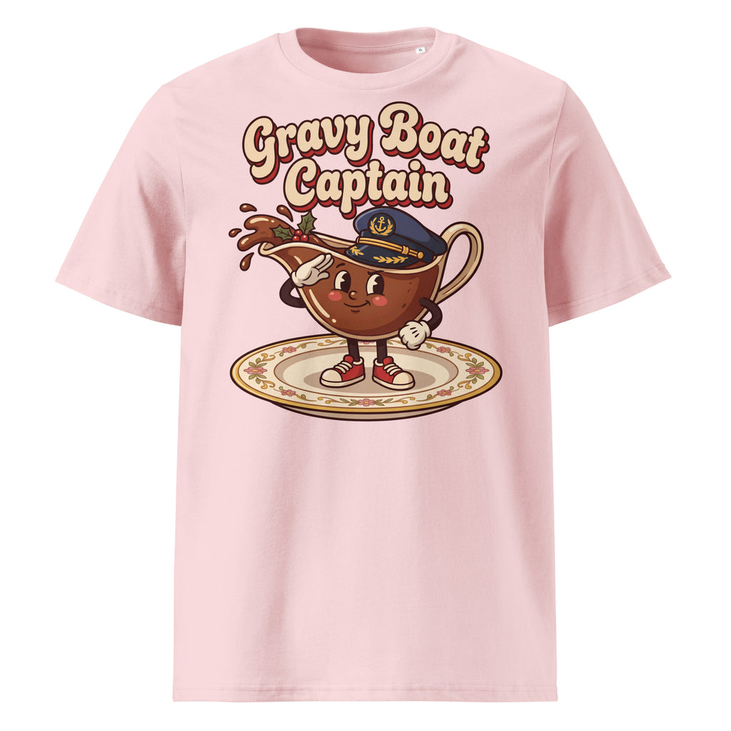 Gravy Boat Captain Christmas T-Shirt (Pastels) - Ricki Robin