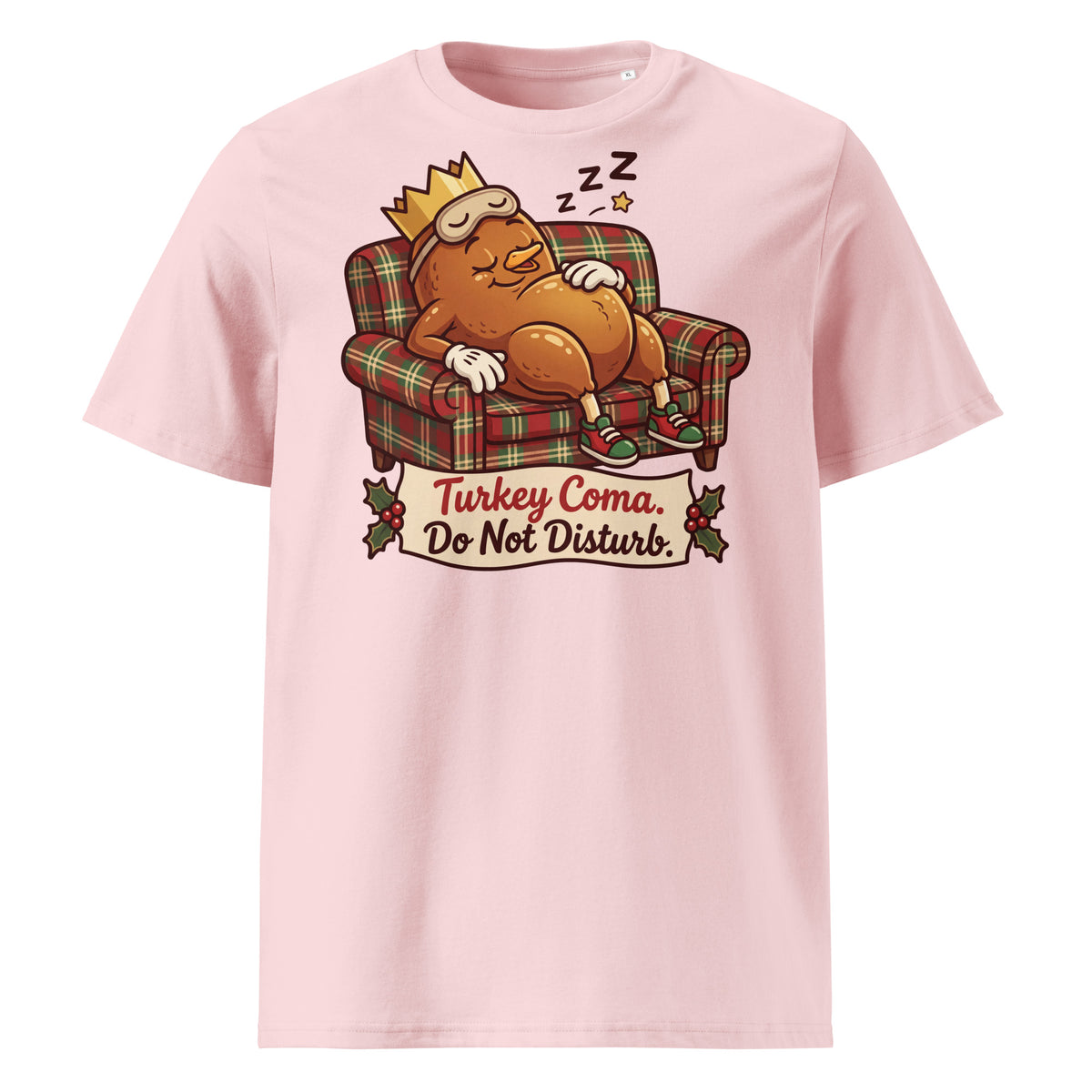 Turkey Coma. Do Not Disturb. Christmas T-Shirt (Pastels) - Ricki Robin