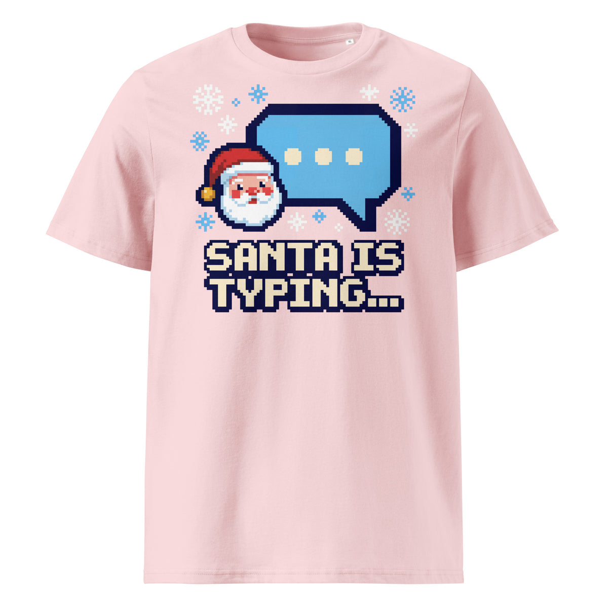 Santa Is Typing... Christmas T-Shirt (Pastels) - Ricki Robin