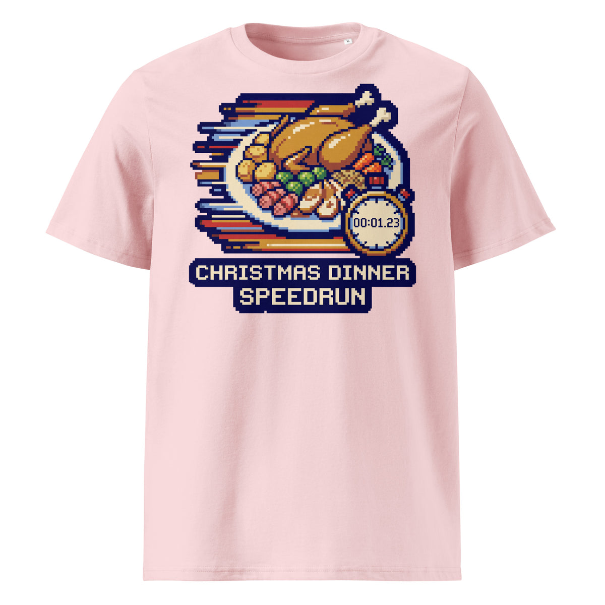 Christmas Dinner Speedrun T-Shirt (Pastels) - Ricki Robin
