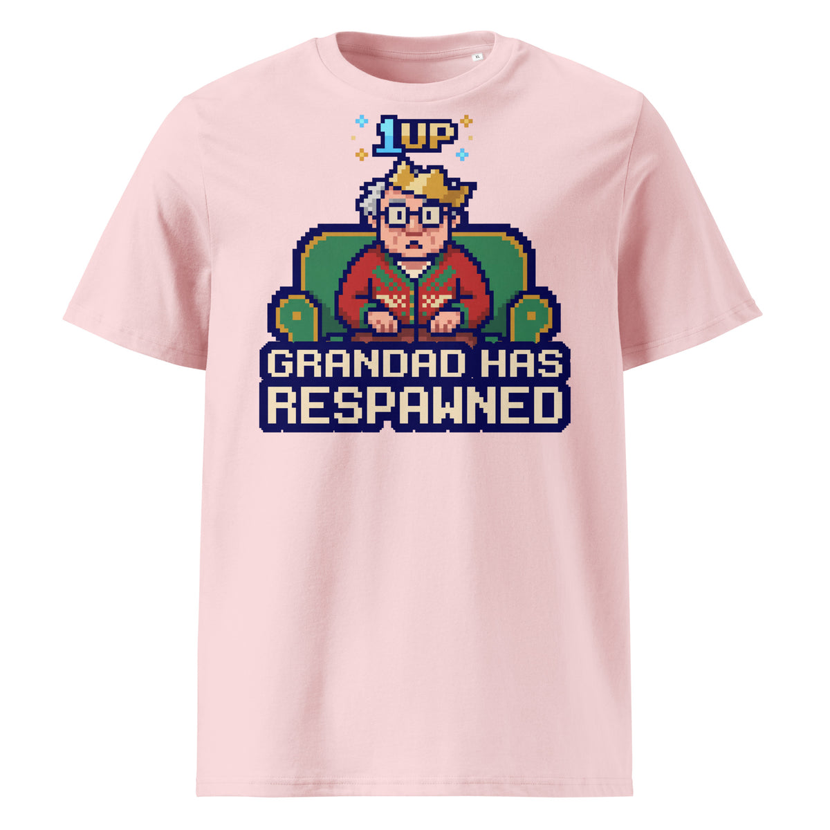 Grandad Has Respawned Christmas T-Shirt (Pastels) - Ricki Robin