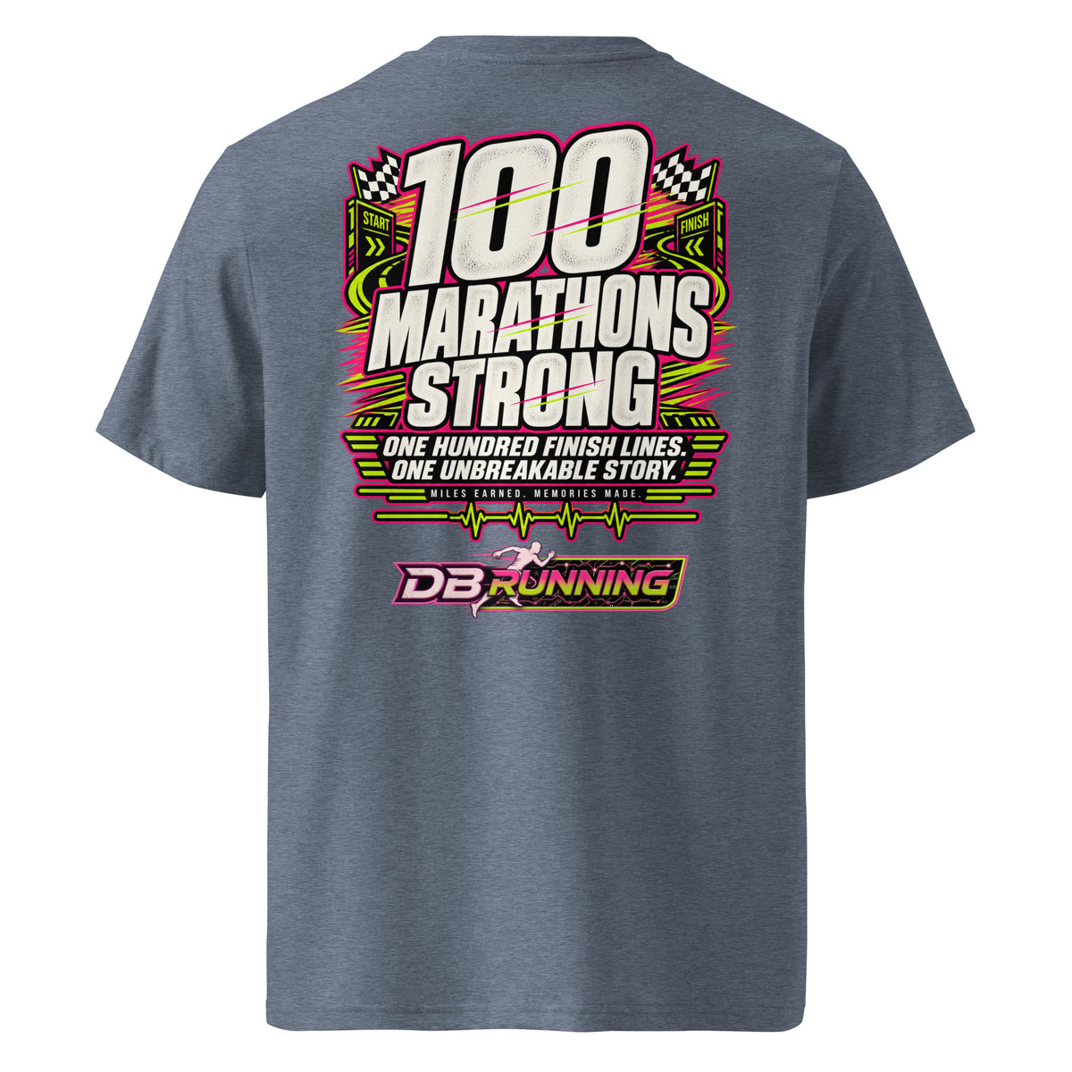 100 Marathons Strong - T-Shirt - DB Running