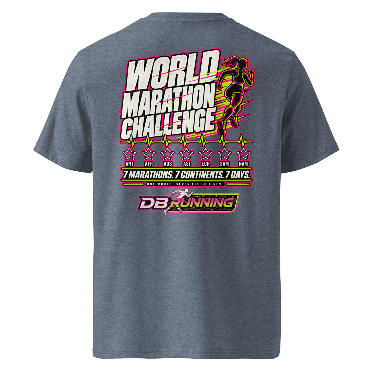 World Marathon Challenge Female - T-Shirt - DB Running