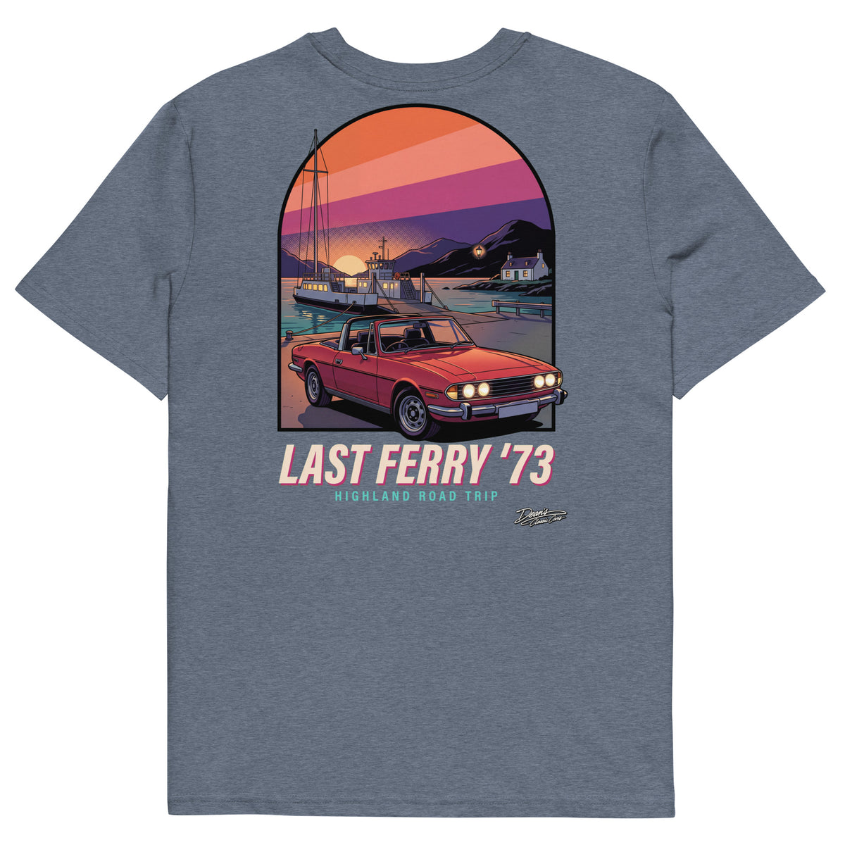 Stag Mk2 Last Ferry T-Shirt - Dean's Classic Cars