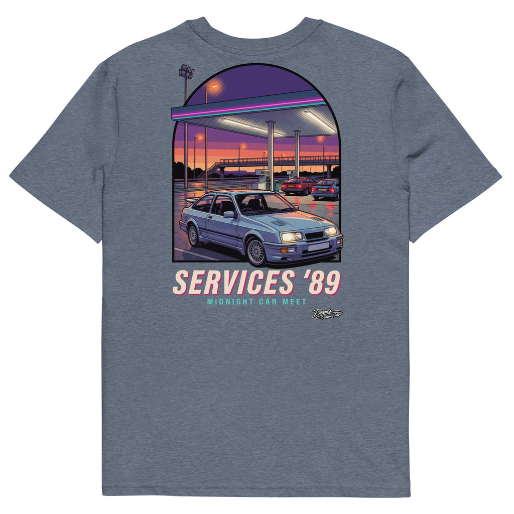Sierra Cosworth Midnight Services T-Shirt - Dean's Classic Cars
