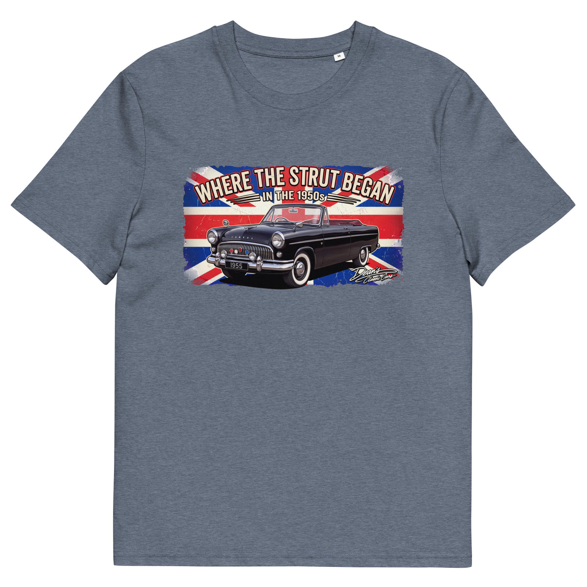 Consul Convertible Strut Pioneer T-Shirt - Dean's Classic Cars