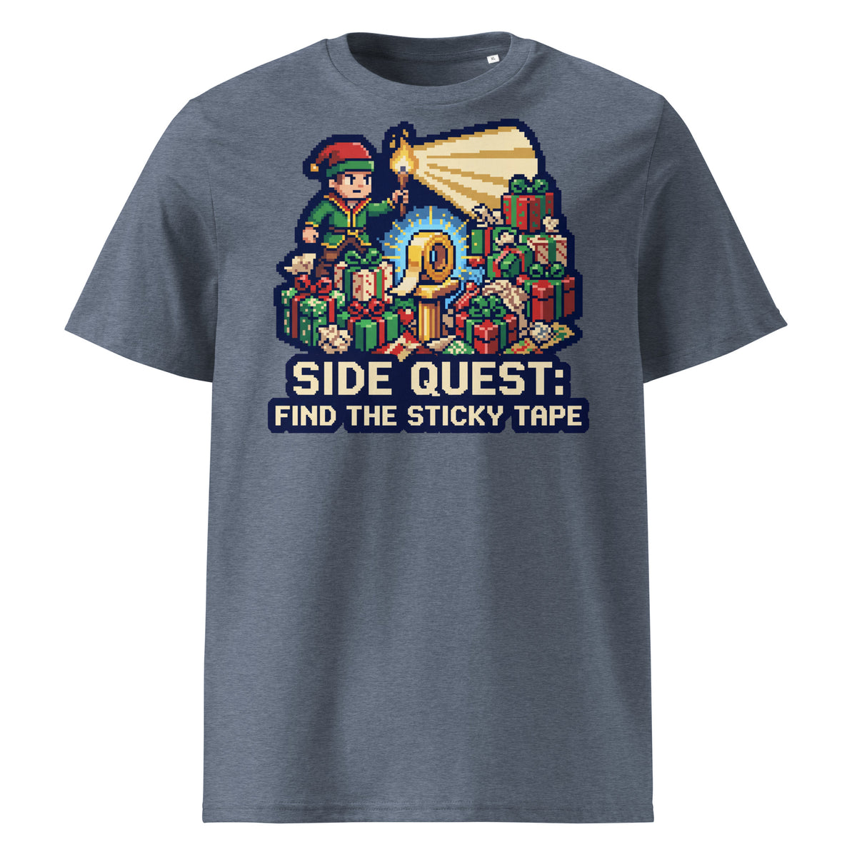 Side Quest: Find The Sticky Tape Christmas T-Shirt - Ricki Robin