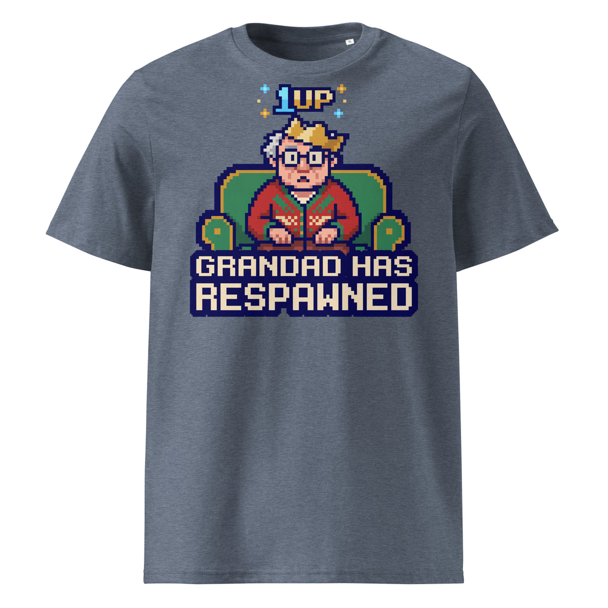 Grandad Has Respawned Christmas T-Shirt - Ricki Robin