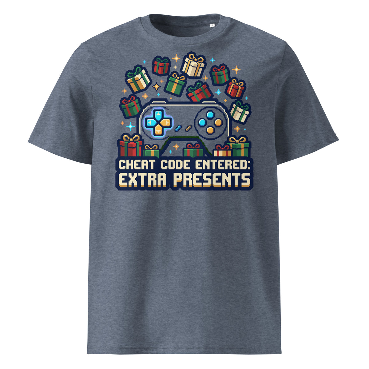 Cheat Code: Extra Presents Christmas T-Shirt - Ricki Robin