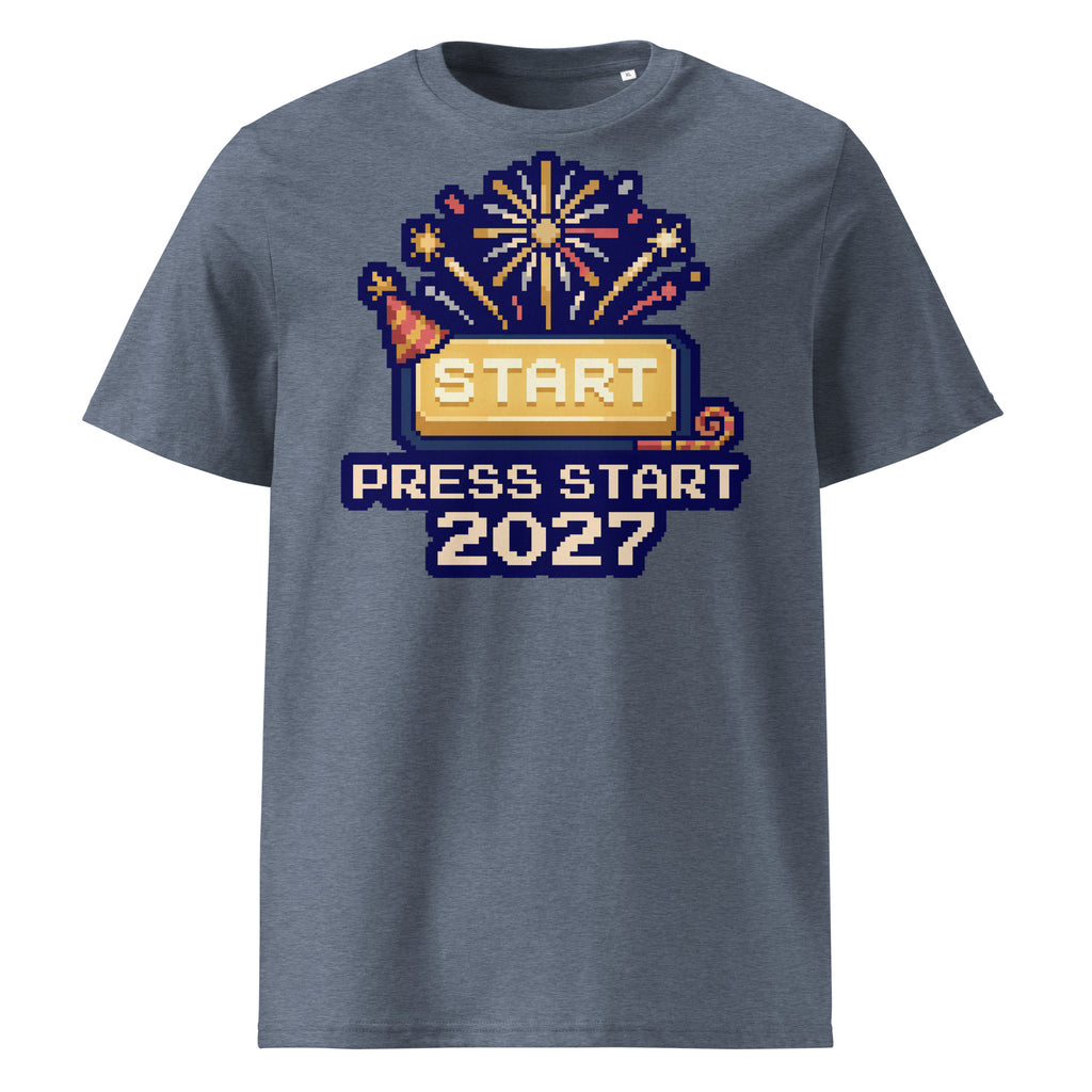 Press Start 2027 New Year T-Shirt - Ricki Robin