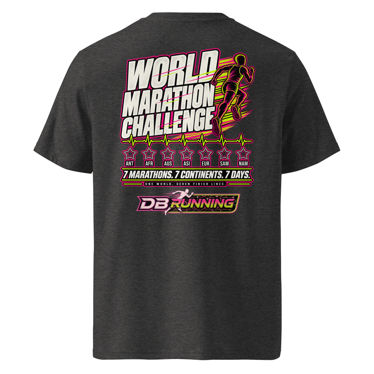 World Marathon Challenge Male - T-Shirt - DB Running