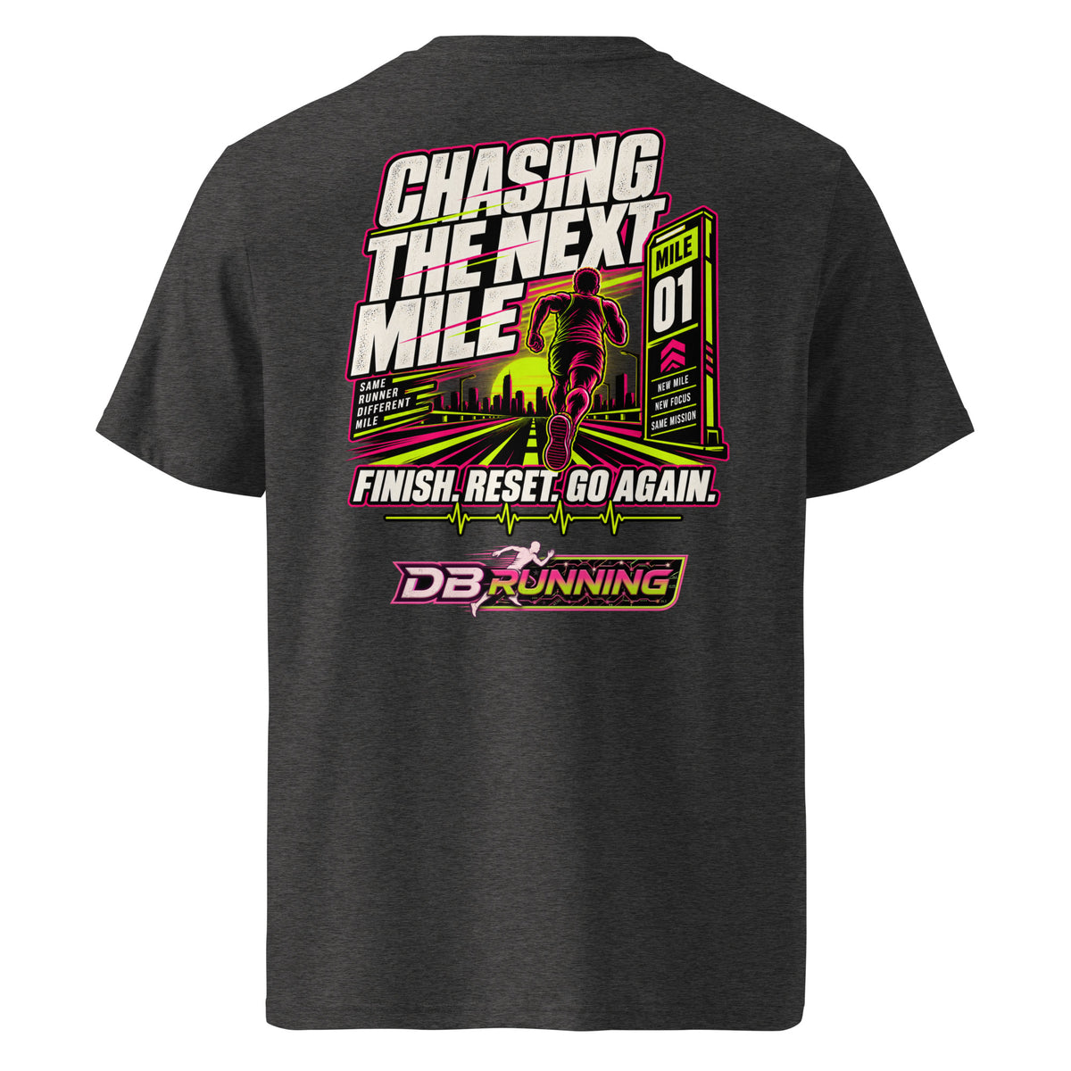 Chasing the Next Mile Male - T-Shirt - DB Running