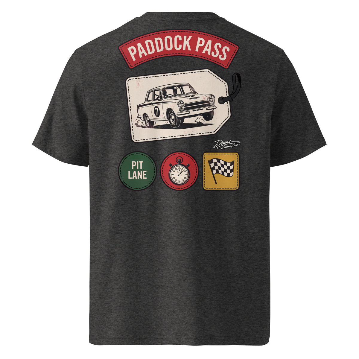 Cortina Paddock Pass Seven T-Shirt - Dean's Classic Cars