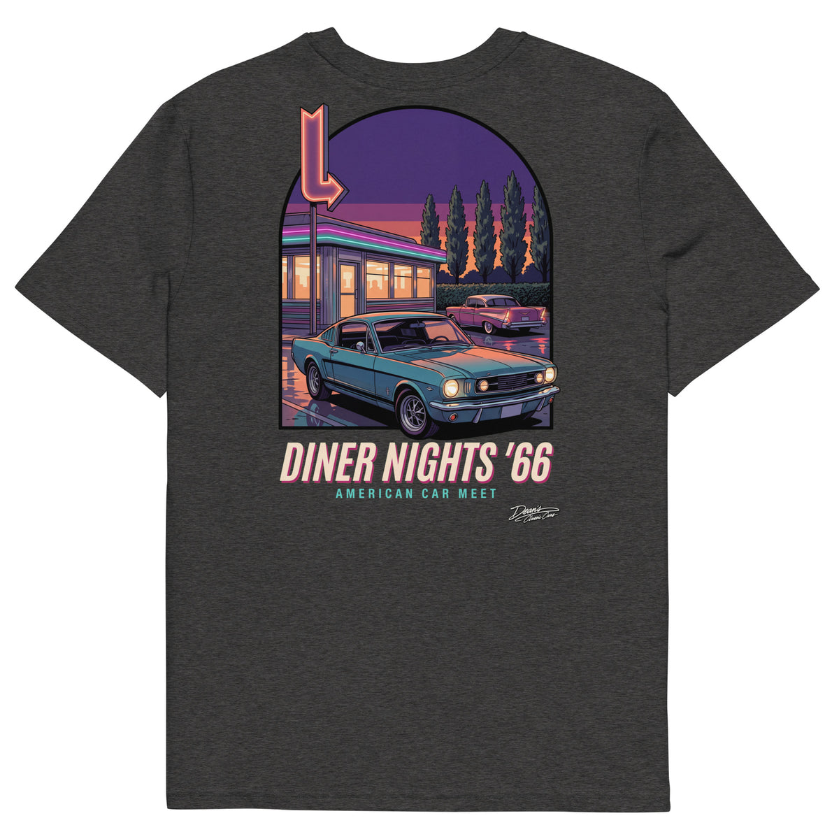 Mustang GT Diner Nights T-Shirt - Dean's Classic Cars