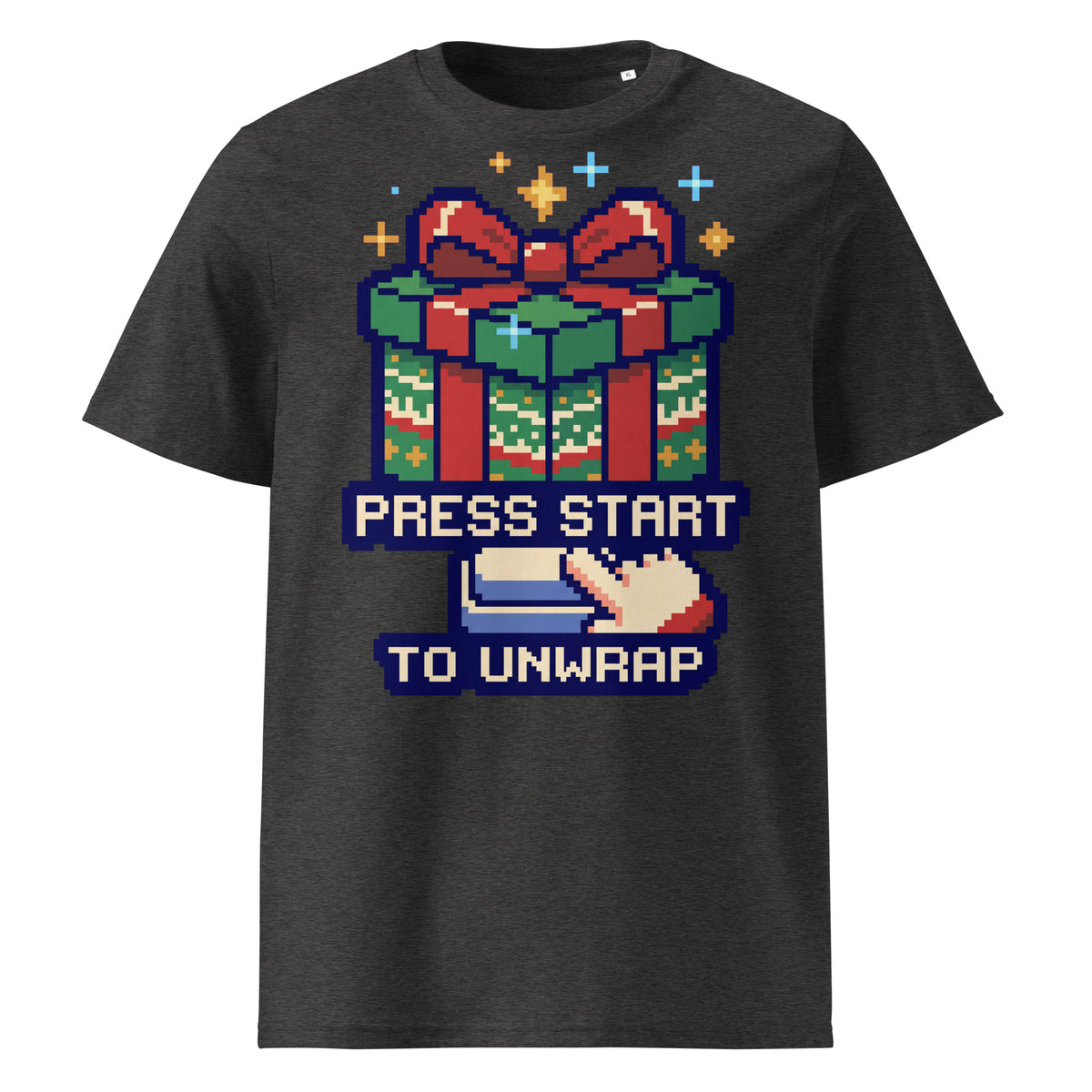 Press Start To Unwrap Christmas T-Shirt - Ricki Robin
