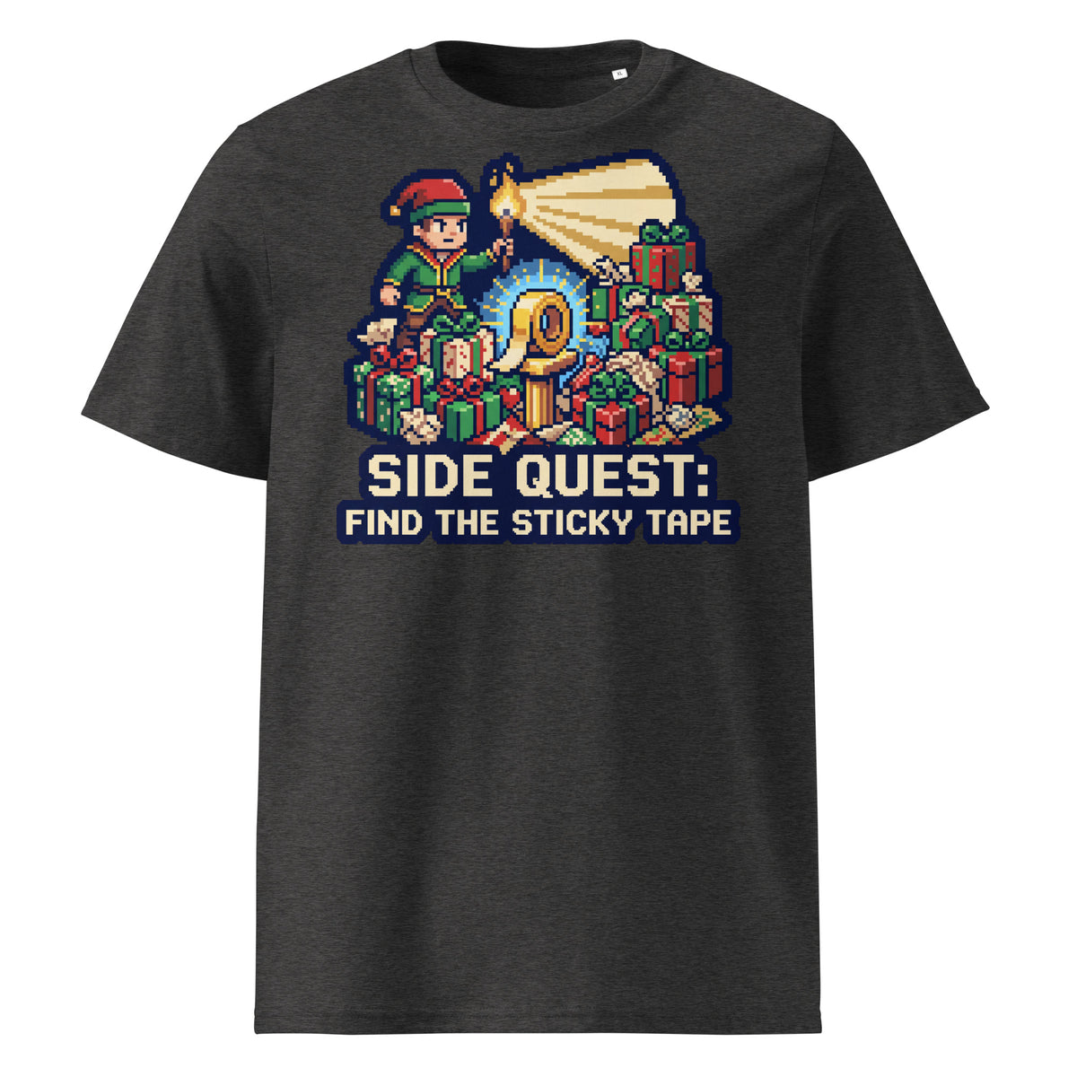 Side Quest: Find The Sticky Tape Christmas T-Shirt - Ricki Robin