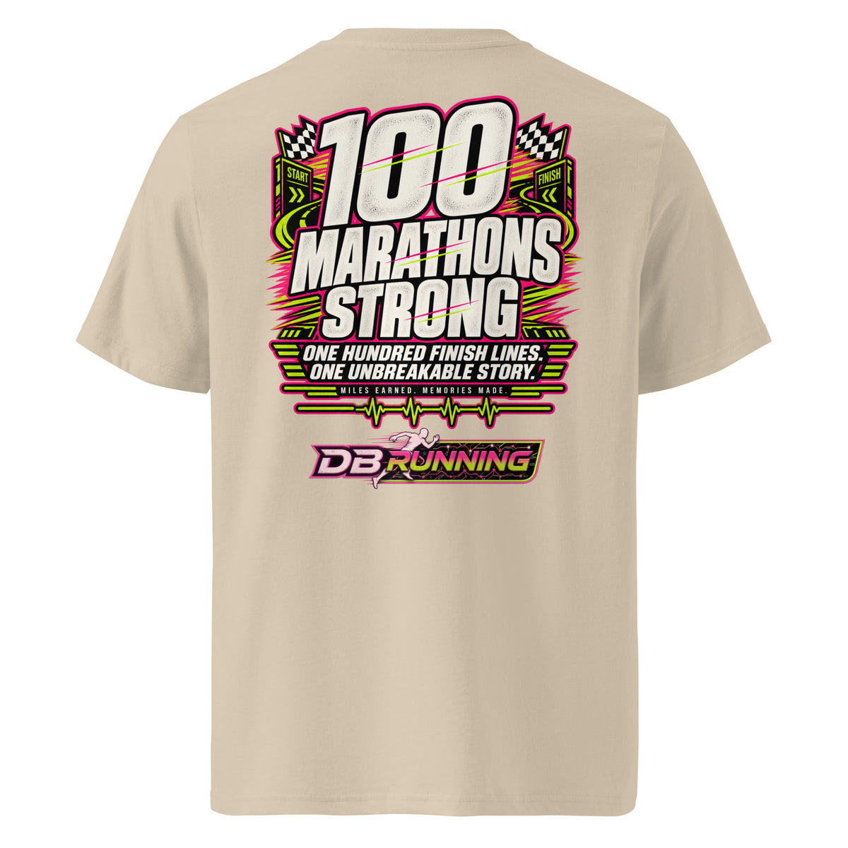 100 Marathons Strong - T-Shirt - DB Running